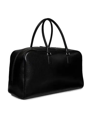 TOM FORD Men's Supple Grain Leather Bowling Bag - Black | Thumbnail 3 TOM FORD Men's Supple Grain Leather Bowling Bag - Black | Thumbnail 3