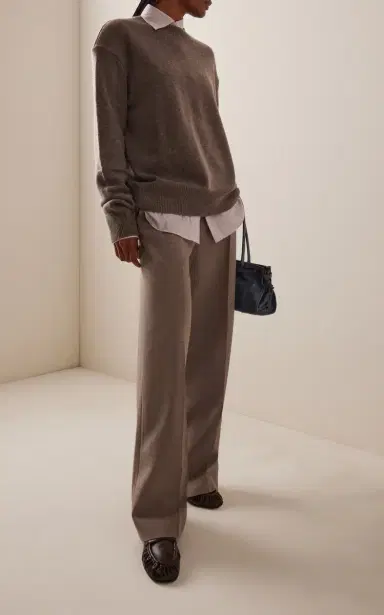 The Frankie Shop Rafaela Merino Wool-Cashmere Sweater | Thumbnail 3 The Frankie Shop Rafaela Merino Wool-Cashmere Sweater | Thumbnail 3