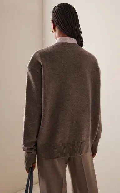 The Frankie Shop Rafaela Merino Wool-Cashmere Sweater | Thumbnail 4 The Frankie Shop Rafaela Merino Wool-Cashmere Sweater | Thumbnail 4