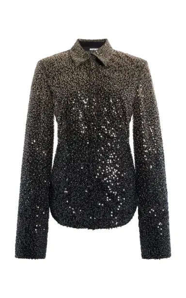 ROTATE Beaded Fitted Shirt | Thumbnail 4 ROTATE Beaded Fitted Shirt | Thumbnail 4