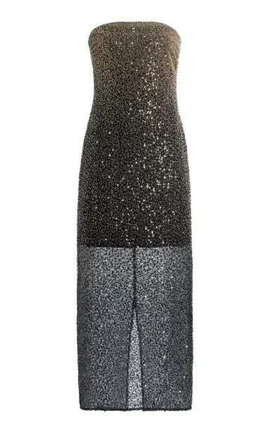 ROTATE Beaded Strapless Midi Dress | Thumbnail 7 ROTATE Beaded Strapless Midi Dress | Thumbnail 7