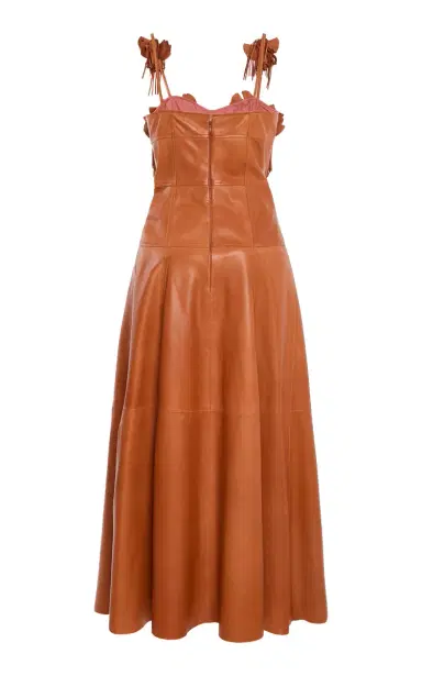 Ulla Johnson Sabrina Leather Midi Dress | Thumbnail 3 Ulla Johnson Sabrina Leather Midi Dress | Thumbnail 3