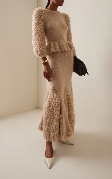 Ulla Johnson Nathalie Textured Alpaca-Blend Skirt | Thumbnail 2 Ulla Johnson Nathalie Textured Alpaca-Blend Skirt | Thumbnail 2