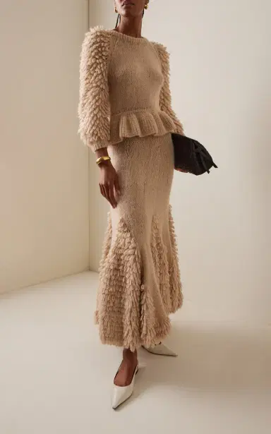 Ulla Johnson Selene Textured Alpaca-Blend Sweater | Thumbnail 3 Ulla Johnson Selene Textured Alpaca-Blend Sweater | Thumbnail 3