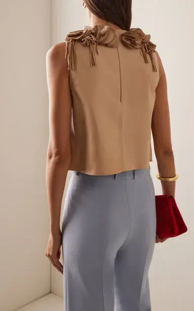 Ulla Johnson Marlowe Floral Leather Top | Thumbnail 5 Ulla Johnson Marlowe Floral Leather Top | Thumbnail 5