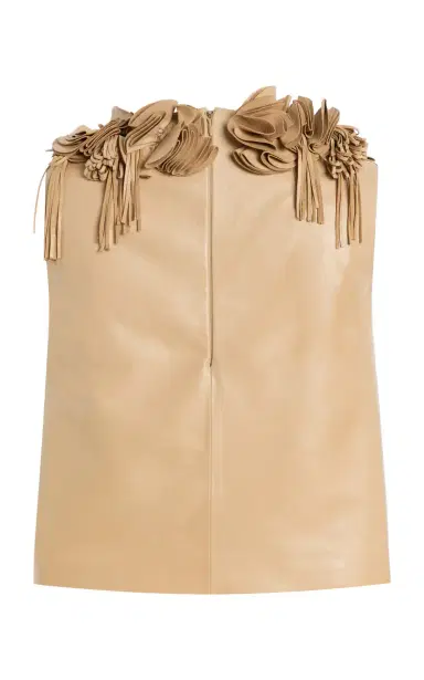 Ulla Johnson Marlowe Floral Leather Top | Thumbnail 6 Ulla Johnson Marlowe Floral Leather Top | Thumbnail 6