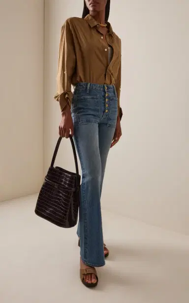 Ulla Johnson Lou Rigid High-Rise Flared Jeans | Thumbnail 2 Ulla Johnson Lou Rigid High-Rise Flared Jeans | Thumbnail 2