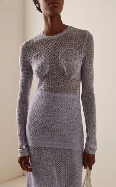 Maison Margiela Knit Wool-Blend Top | Thumbnail 2 Maison Margiela Knit Wool-Blend Top | Thumbnail 2
