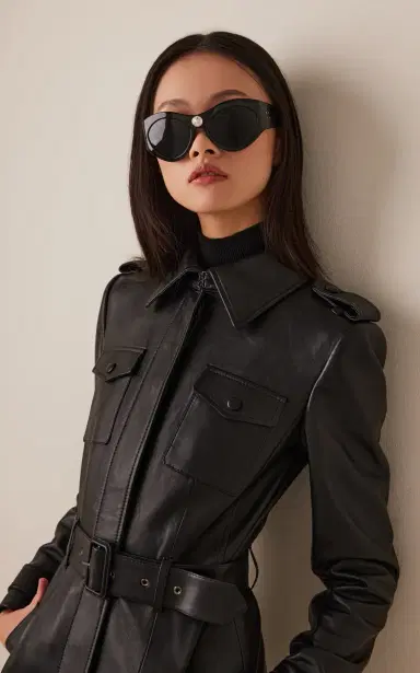 Saint Laurent Round-Frame Acetate Sunglasses | Thumbnail 2 Saint Laurent Round-Frame Acetate Sunglasses | Thumbnail 2