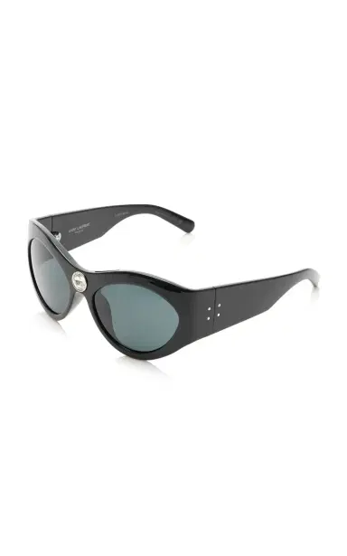 Saint Laurent Round-Frame Acetate Sunglasses | Thumbnail 3 Saint Laurent Round-Frame Acetate Sunglasses | Thumbnail 3