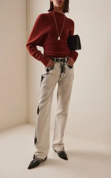Proenza Schouler Ryman Rigid Mid-Rise Straight-Leg Jeans | Thumbnail 2 Proenza Schouler Ryman Rigid Mid-Rise Straight-Leg Jeans | Thumbnail 2