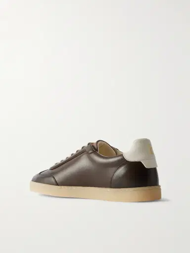 Brunello Cucinelli Coda Di Rondine Leather Sneakers - Men | Thumbnail 4 Brunello Cucinelli Coda Di Rondine Leather Sneakers - Men | Thumbnail 4