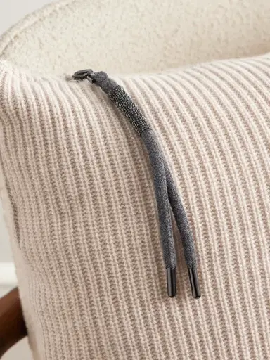 Brunello Cucinelli Bead-Embellished Ribbed Cashmere Cushion - Men | Thumbnail 3 Brunello Cucinelli Bead-Embellished Ribbed Cashmere Cushion - Men | Thumbnail 3