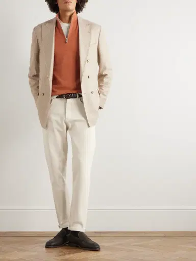 Brunello Cucinelli Slim-Fit Cotton-Corduroy Trousers - Men | Thumbnail 2 Brunello Cucinelli Slim-Fit Cotton-Corduroy Trousers - Men | Thumbnail 2