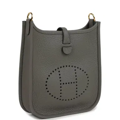 HERMÈS Hermes Evelyne TPM Gris Meyer Clemence Gold Hardware | Thumbnail 2 HERMÈS Hermes Evelyne TPM Gris Meyer Clemence Gold Hardware | Thumbnail 2