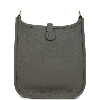 HERMÈS Hermes Evelyne TPM Gris Meyer Clemence Gold Hardware | Thumbnail 4 HERMÈS Hermes Evelyne TPM Gris Meyer Clemence Gold Hardware | Thumbnail 4