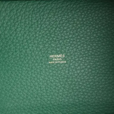 HERMÈS Hermes Picotin Lock 18 Vert Moyen Clemence Gold Hardware | Thumbnail 7 HERMÈS Hermes Picotin Lock 18 Vert Moyen Clemence Gold Hardware | Thumbnail 7