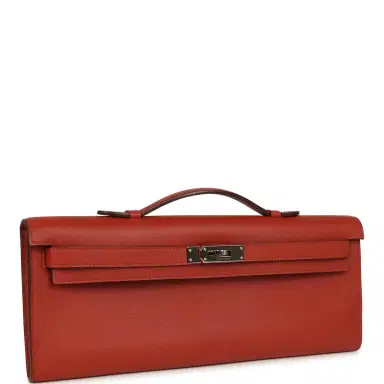 HERMÈS Pre-owned Hermes Kelly Cut Brique Swift Palladium Hardware | Thumbnail 2 HERMÈS Pre-owned Hermes Kelly Cut Brique Swift Palladium Hardware | Thumbnail 2
