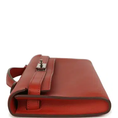 HERMÈS Pre-owned Hermes Kelly Cut Brique Swift Palladium Hardware | Thumbnail 3 HERMÈS Pre-owned Hermes Kelly Cut Brique Swift Palladium Hardware | Thumbnail 3