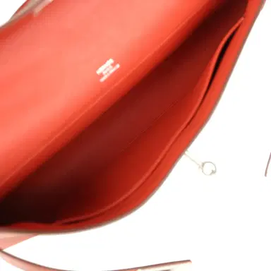 HERMÈS Pre-owned Hermes Kelly Cut Brique Swift Palladium Hardware | Thumbnail 8 HERMÈS Pre-owned Hermes Kelly Cut Brique Swift Palladium Hardware | Thumbnail 8