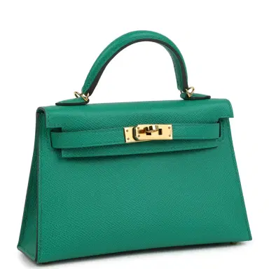 HERMÈS Pre-owned Hermes Kelly Sellier 20 Vert Jade Epsom Gold Hardware | Thumbnail 2 HERMÈS Pre-owned Hermes Kelly Sellier 20 Vert Jade Epsom Gold Hardware | Thumbnail 2