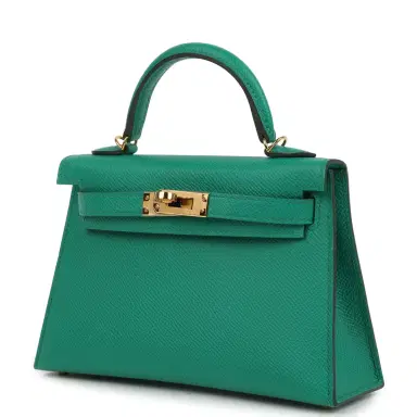 HERMÈS Pre-owned Hermes Kelly Sellier 20 Vert Jade Epsom Gold Hardware | Thumbnail 5 HERMÈS Pre-owned Hermes Kelly Sellier 20 Vert Jade Epsom Gold Hardware | Thumbnail 5