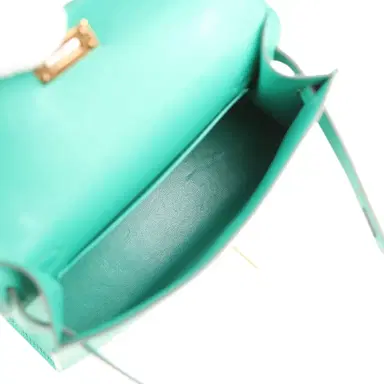 HERMÈS Pre-owned Hermes Kelly Sellier 20 Vert Jade Epsom Gold Hardware | Thumbnail 8 HERMÈS Pre-owned Hermes Kelly Sellier 20 Vert Jade Epsom Gold Hardware | Thumbnail 8