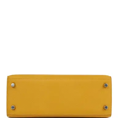 HERMÈS Pre-owned Hermes Kelly Sellier 25 Jaune Ambre Epsom Palladium Hardware | Thumbnail 6 HERMÈS Pre-owned Hermes Kelly Sellier 25 Jaune Ambre Epsom Palladium Hardware | Thumbnail 6