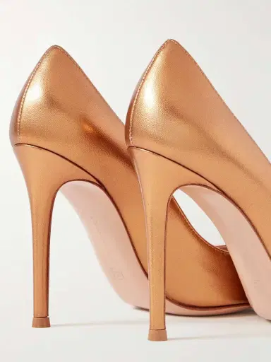 Gianvito Rossi Gianvito 105 Metallic Leather Pumps | Thumbnail 4 Gianvito Rossi Gianvito 105 Metallic Leather Pumps | Thumbnail 4