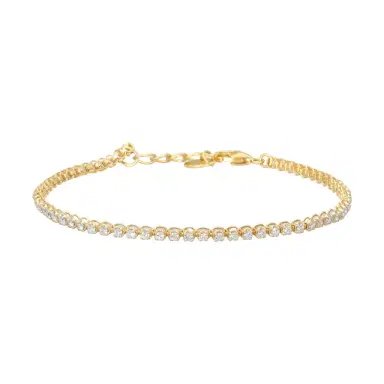 Ina Mar Ina Mar 14K Yellow Gold Diamond Tennis Bracelet by The Solist | Thumbnail 1 Ina Mar Ina Mar 14K Yellow Gold Diamond Tennis Bracelet by The Solist | Thumbnail 1