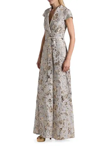 SACHIN & BABI Women's Honora Jacquard Gown - Golden Gardens - Size 4 | Thumbnail 4 SACHIN & BABI Women's Honora Jacquard Gown - Golden Gardens - Size 4 | Thumbnail 4