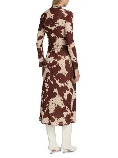 Rails Women's Margaret Cow-Printed Knit Midi-Dress - Cowgirl | Thumbnail 5 Rails Women's Margaret Cow-Printed Knit Midi-Dress - Cowgirl | Thumbnail 5