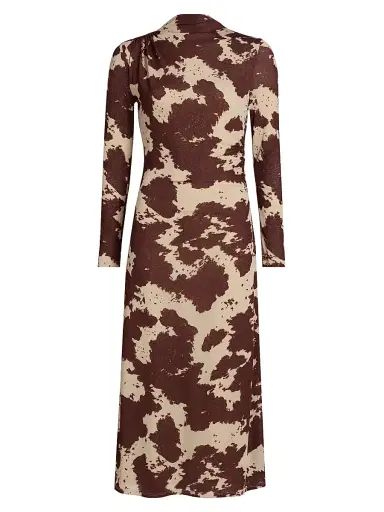 Rails Women's Margaret Cow-Printed Knit Midi-Dress - Cowgirl | Thumbnail 1 Rails Women's Margaret Cow-Printed Knit Midi-Dress - Cowgirl | Thumbnail 1