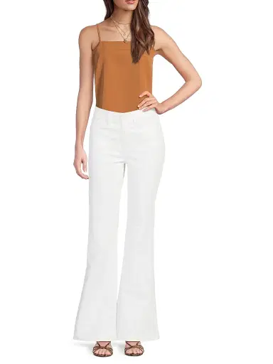 Good American Women's Good Legs Flare Jeans - White | Thumbnail 2 Good American Women's Good Legs Flare Jeans - White | Thumbnail 2