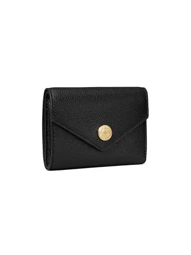 Tory Burch Women's T Monogram Small Pebbled Leather Wallet - Black | Thumbnail 3 Tory Burch Women's T Monogram Small Pebbled Leather Wallet - Black | Thumbnail 3