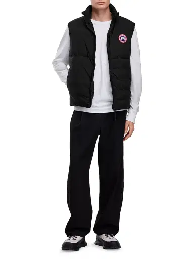 Canada Goose Men's Lodge Ripstop Matte Vest - Black | Thumbnail 2 Canada Goose Men's Lodge Ripstop Matte Vest - Black | Thumbnail 2