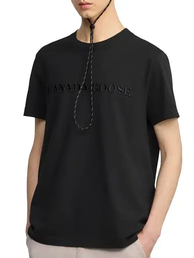 Canada Goose Men's Emersen Embroidered Cotton T-Shirt | Thumbnail 4 Canada Goose Men's Emersen Embroidered Cotton T-Shirt | Thumbnail 4