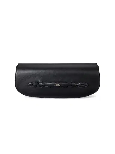 Polo Ralph Lauren Women's Leather Clutch - Black | Thumbnail 1 Polo Ralph Lauren Women's Leather Clutch - Black | Thumbnail 1