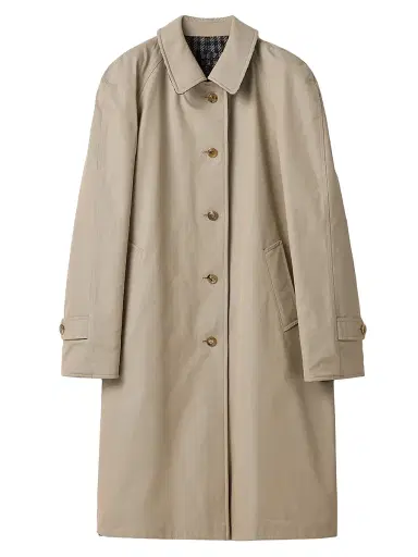 Miu Miu Women's Reversible Twill and Check Trench Coat - Beige Khaki | Thumbnail 1 Miu Miu Women's Reversible Twill and Check Trench Coat - Beige Khaki | Thumbnail 1