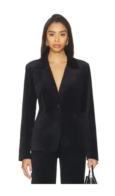 GOOD AMERICAN Velvet Sculpted Blazer | Thumbnail 1 GOOD AMERICAN Velvet Sculpted Blazer | Thumbnail 1
