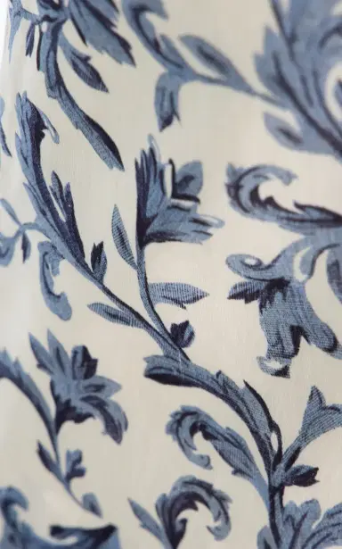 Posse Rue Baroque-Print Linen-Silk Mini Shift Dress | Thumbnail 5 Posse Rue Baroque-Print Linen-Silk Mini Shift Dress | Thumbnail 5