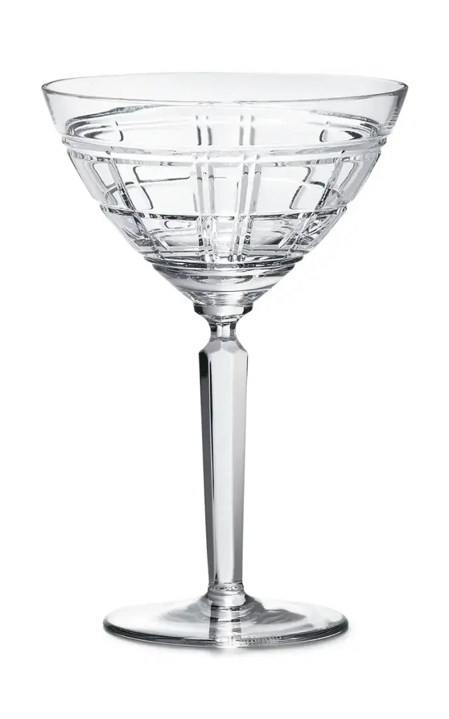 Hudson Plaid Martini Glass - Clear Hudson Plaid Martini Glass - Clear