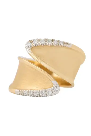 MARCO BICEGO Diamond Lunaria Twist Ring | Thumbnail 1 MARCO BICEGO Diamond Lunaria Twist Ring | Thumbnail 1