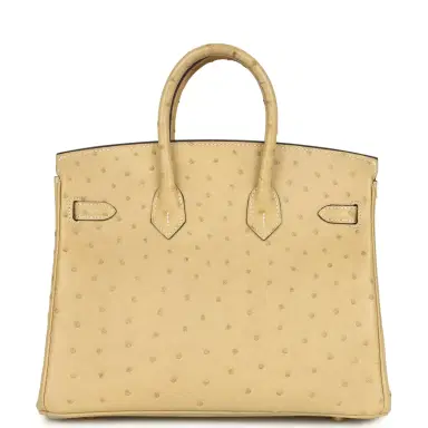 HERMÈS Hermes Birkin 25 Trench Ostrich Gold Hardware | Thumbnail 4 HERMÈS Hermes Birkin 25 Trench Ostrich Gold Hardware | Thumbnail 4