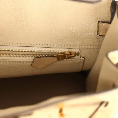 HERMÈS Hermes Birkin 25 Trench Ostrich Gold Hardware | Thumbnail 9 HERMÈS Hermes Birkin 25 Trench Ostrich Gold Hardware | Thumbnail 9