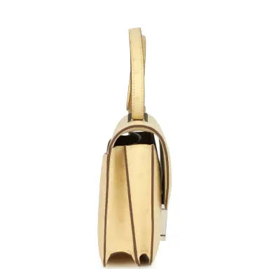 HERMÈS Hermes Constance 18 Vanille Ostrich Palladium Hardware | Thumbnail 3 HERMÈS Hermes Constance 18 Vanille Ostrich Palladium Hardware | Thumbnail 3