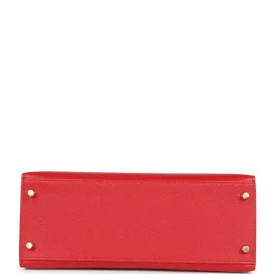 HERMÈS Pre-owned Hermes Kelly Sellier 28 Rouge Casaque Epsom Gold Hardware | Thumbnail 6 HERMÈS Pre-owned Hermes Kelly Sellier 28 Rouge Casaque Epsom Gold Hardware | Thumbnail 6
