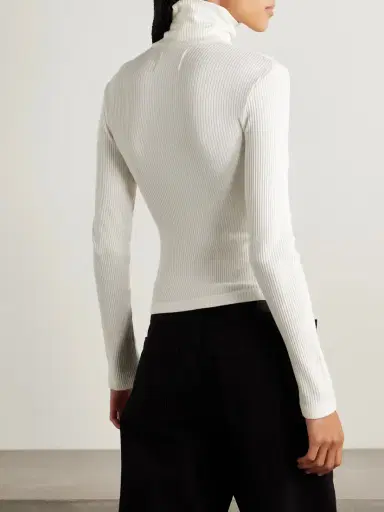 Citizens of Humanity Caradene Ribbed Stretch-lyocell Turtleneck Sweater | Thumbnail 4 Citizens of Humanity Caradene Ribbed Stretch-lyocell Turtleneck Sweater | Thumbnail 4