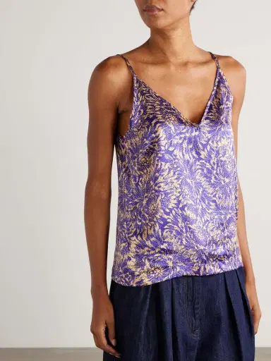 Dries Van Noten Printed Silk-satin Tank | Thumbnail 3 Dries Van Noten Printed Silk-satin Tank | Thumbnail 3