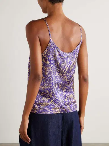 Dries Van Noten Printed Silk-satin Tank | Thumbnail 4 Dries Van Noten Printed Silk-satin Tank | Thumbnail 4